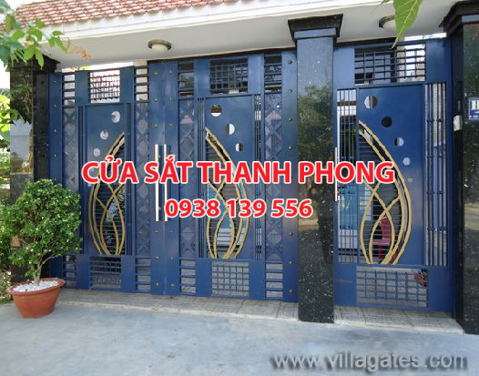 Mẫu cổng sắt đẹp cho biệt thự