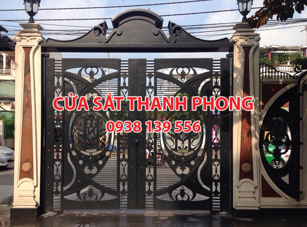 Mẫu cổng sắt CNC đẹp nghệ thuật