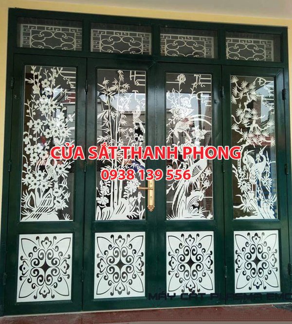 Mẫu cổng sắt CNC đẹp nghệ thuật