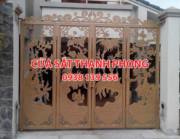 Mẫu cổng sắt CNC đẹp nghệ thuật