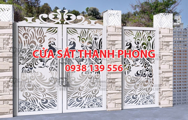 Mẫu cổng sắt CNC đẹp nghệ thuật