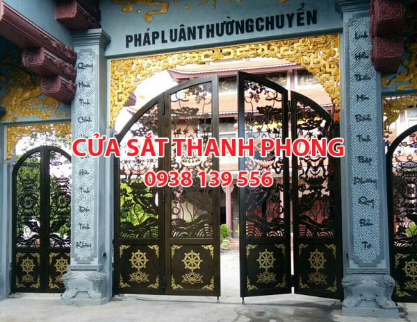 Mẫu cổng sắt CNC đẹp nghệ thuật