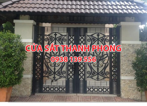 Mẫu cổng sắt CNC đẹp nghệ thuật