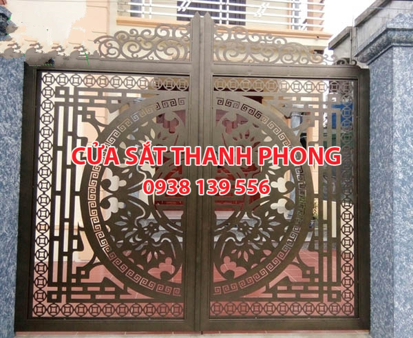 Mẫu cổng sắt CNC đẹp nghệ thuật