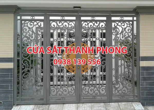 Mẫu cổng sắt CNC đẹp nghệ thuật