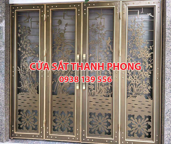 Mẫu cổng sắt CNC đẹp nghệ thuật