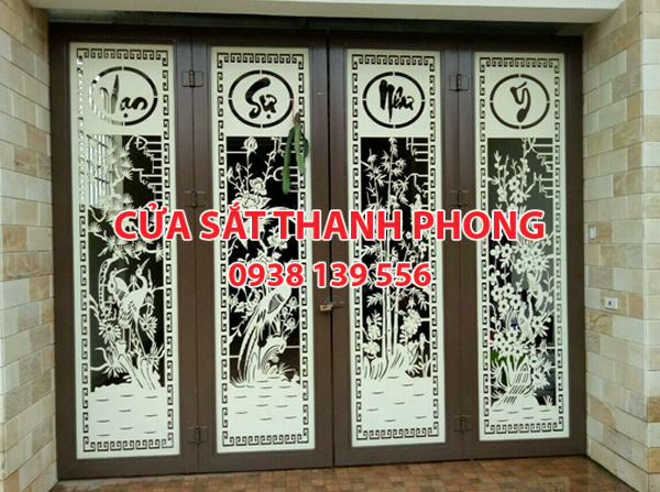 Mẫu cổng sắt CNC đẹp nghệ thuật