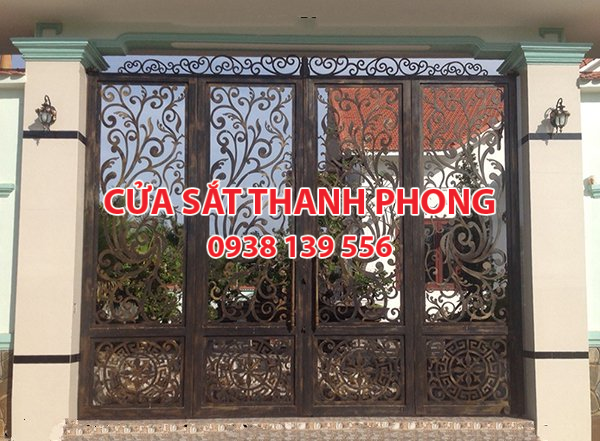 Mẫu cổng sắt CNC đẹp nghệ thuật