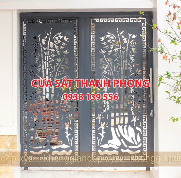 Mẫu cổng sắt CNC đẹp nghệ thuật