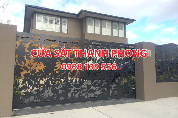 Mẫu cổng sắt CNC đẹp nghệ thuật
